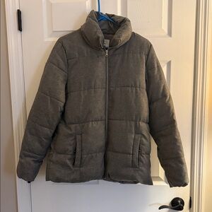 Old Navy Gray winter fleece lined Jacket